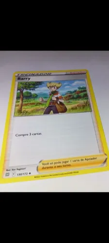 Carta pokémon original copag Barry treinador 
