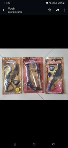 Cartela Acessórios Pirata<br>Nova