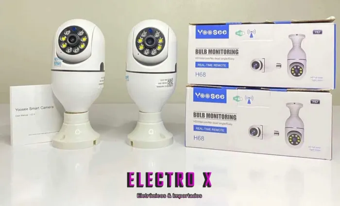 CÂMERA WIFI PARA BOCAL DE LÂMPADA GIRATÓRIA