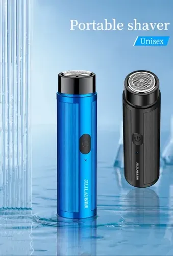 Mini barbeador elétrico portátil Jililay carregamento usb rosto corpo barba
