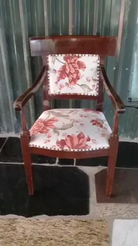 cadeira antiga art deco reforçada 