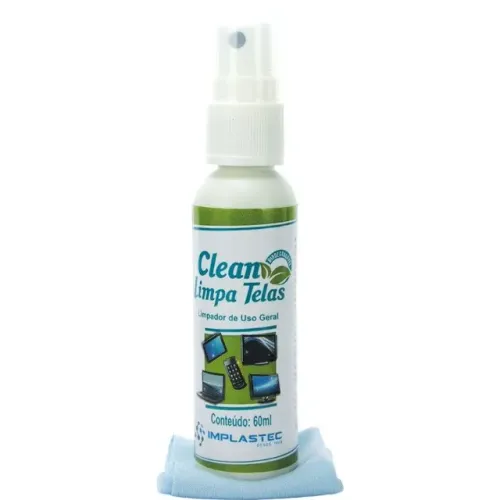 Clean Limpa Telas + Flanela Anti-Risco 60ml Implastec Loja Coimbra Computadores Entrega