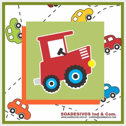 KIT PLACA DECORATIVA - CARROS 