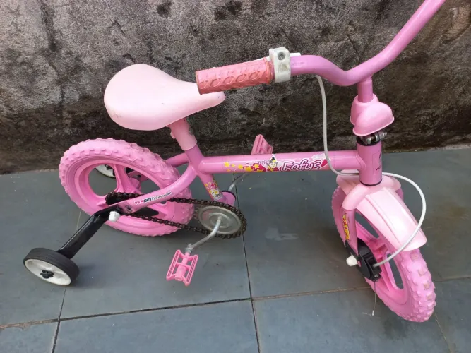 Bicicleta fofys aro 12 com rodinhas