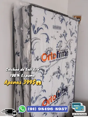COLCHÃO DE SOLTEIRO 100% ESPUMA