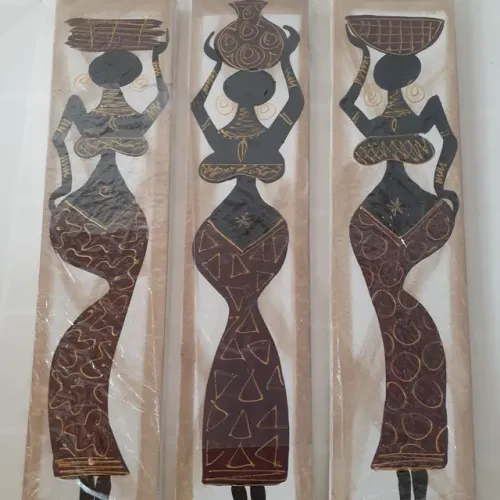 Trio Africanas 10x40cm