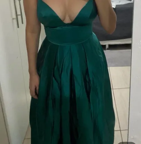 Vestido festa em crepe