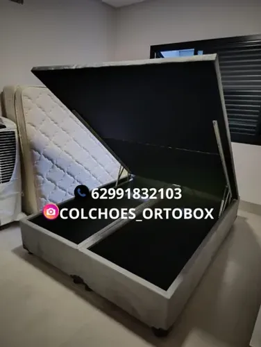 Box Baú Queen size blindado na madeira de eucalipto tratada