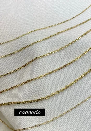 Pulseira Cadeado de Ouro 18k de joalheiros nova