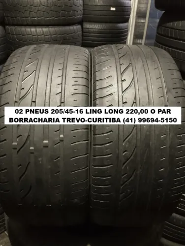 02 pneus 205/45/16 Ling Long 220,00 o par