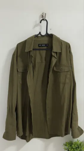 Camisa de botao verde hering