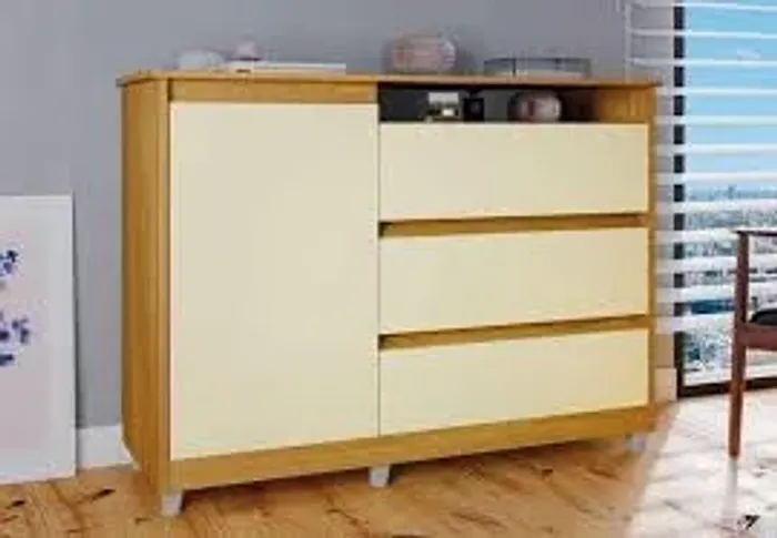 Cômoda Sapateira 3 Gavetas - Entrega e Monta na Hora