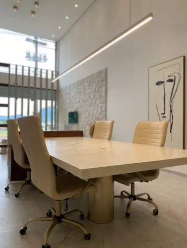 mesa de atendimento em porcelanato