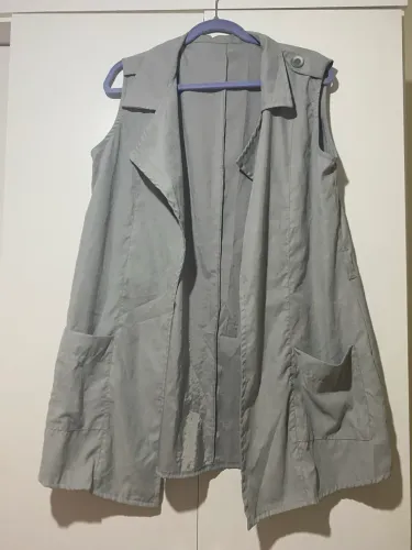 Colete Longo em Tecido