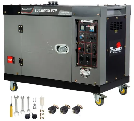Gerador Toyama TDG8500SLEXP 7 kVA monofásico com tecnologia AVR 115V/230V