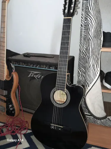 Violão Clássico nylon Preto com capa