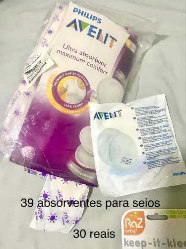 Itens novos para bebês.