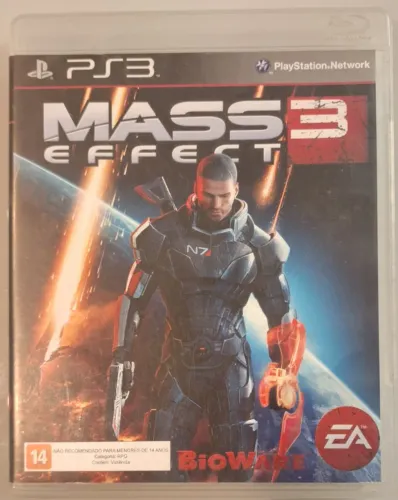 Mass Effect 3 MÍDIA FÍSICA (Jogo PS3 - Playstation 3)  Estilo Guerra Intergalática. 