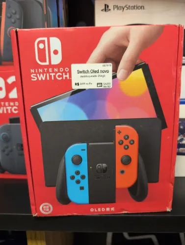 Nintendo switch oled desbloqueado novos