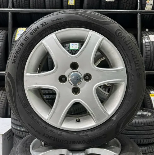 Jg Rodas Original Gm Astra 4x100 + Pneu Continental 
