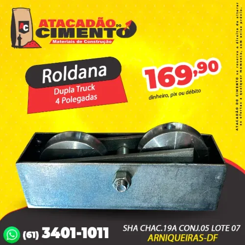 Roldana Dupla Truck 4 Polegadas