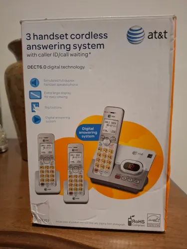 Telefone sem fio AT&T com secretária e 2 ramais