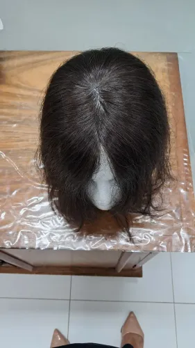Topo de cabelo humano para disfarçar entradas