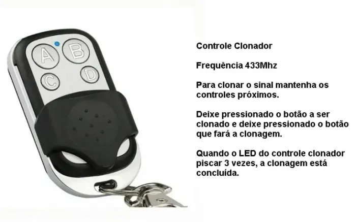 Controle Clonador para portão ou Alarme carro