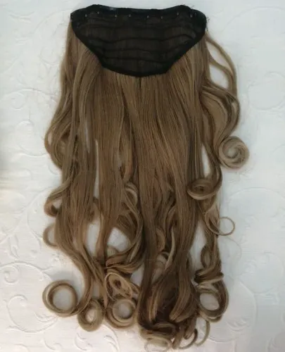 Mega Hair, aplique sintético com tic tac 70cm