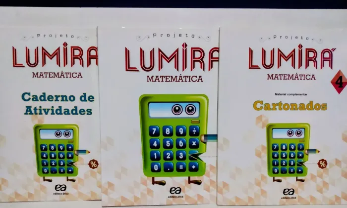 Livros Projeto Lumira Matemática 4 Ano - Livro+ Caderno de Exercícios+ Cartonados