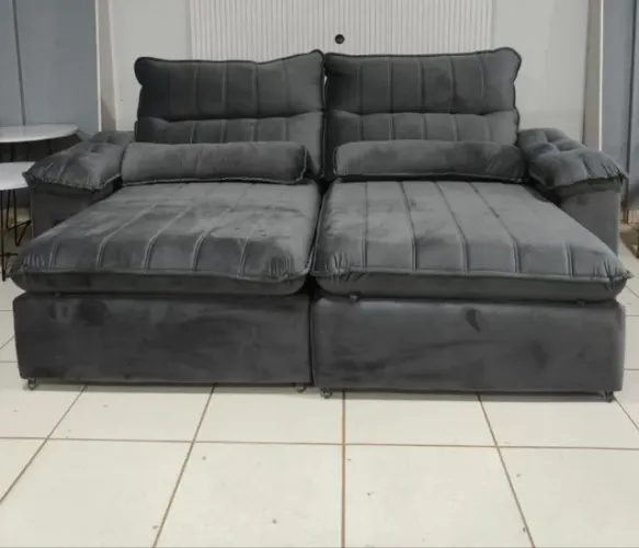 Sofá Retrátil e Reclinável Van Gogh 2,30m D33 Soft CONFORTO E QUALIDADE!