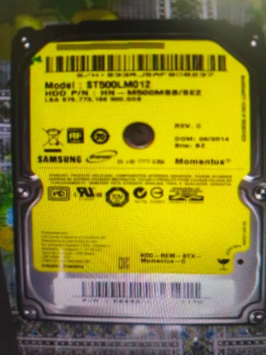 HDs 2.5'' - 500 GB sistema operacional Win 10 Pro
