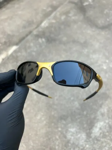 Lupa Óculos Corvette X-Metal MC TUTO Oakley Juliet Dourado 24k Premium Numerado Padrão