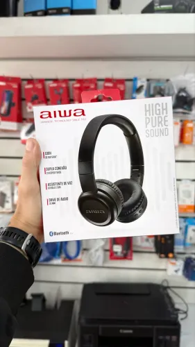 Fone Aiwa AWS-HP-03-B On-Ear Bluetooth