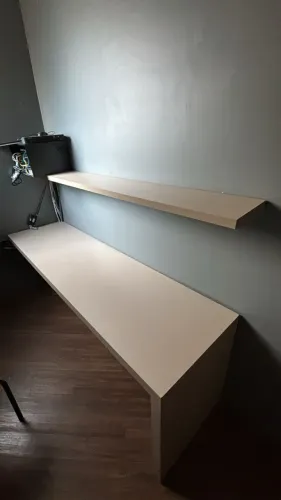 CONJUNTO DE BANCADA COM PRATELEIRA