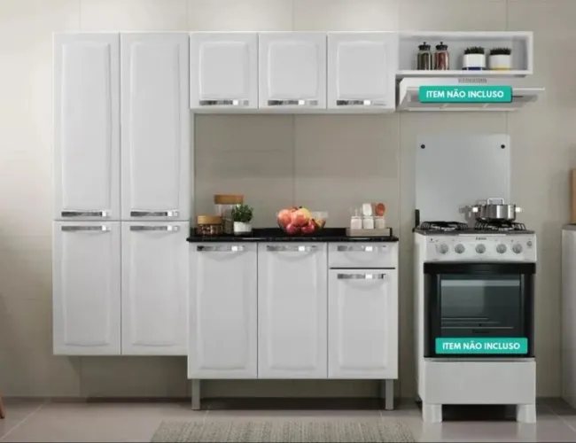 Armários de Cozinha de aço completo com entrega e montagem grátis para Anápolis 