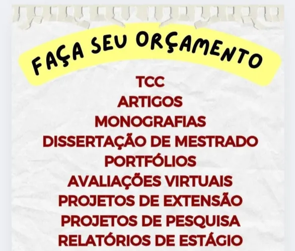 Assessoria em Trabalhos acadêmicos