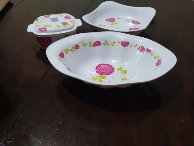 Tigelas em Melanina com estampa floral
