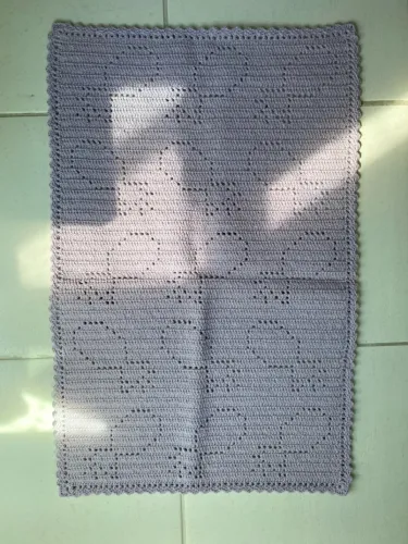 Tapete de Crochê Lilás 