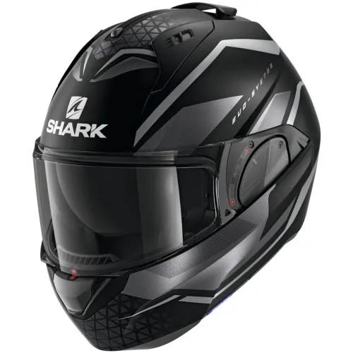 Capacete Shark Evo Es Yari 56 Preto Cinza Fosco