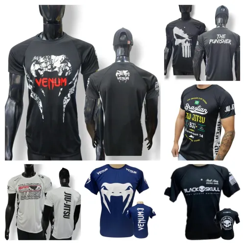 Camisas de Jiu-Jitsu, Venum, Black Skull e The Punisher