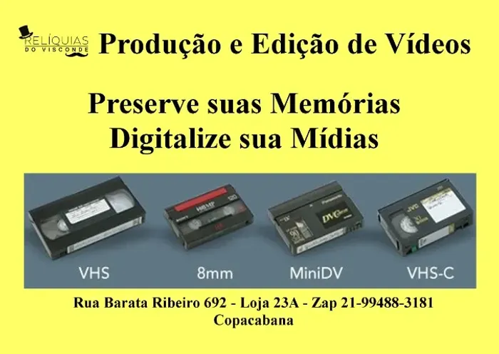 Conversão de VHS e outros
