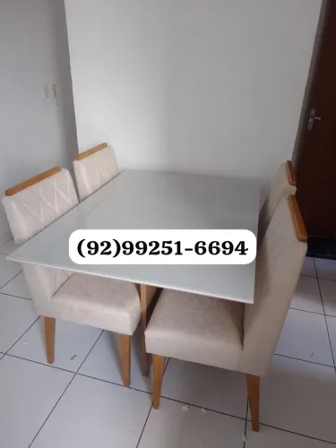 Mesa de jantar 4 lugares 1.20x90 entrego