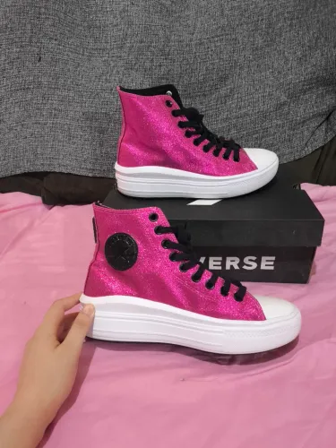 Tênis converse Glitter rosa original