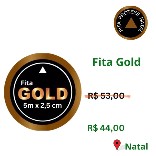 Fita Gold para Prótese Capilar - 5mx2,5cm