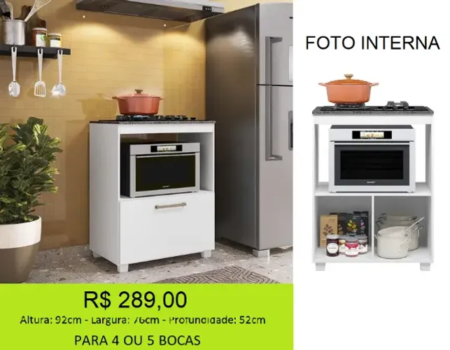 Balcão cooktop 4 bocas - Oferta exclusiva!!