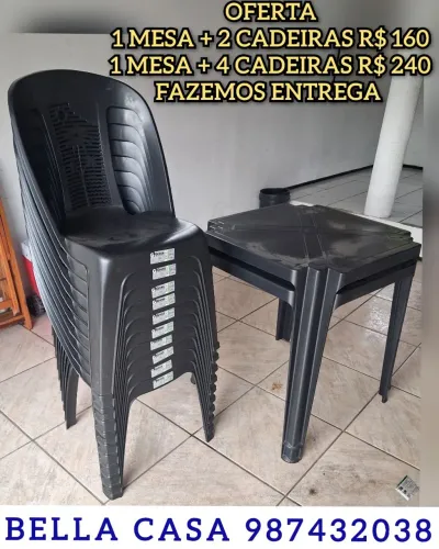 EXCELENTE MESA E CADEIRA IF.T 7C.D F E8 ENTREGO HOJE