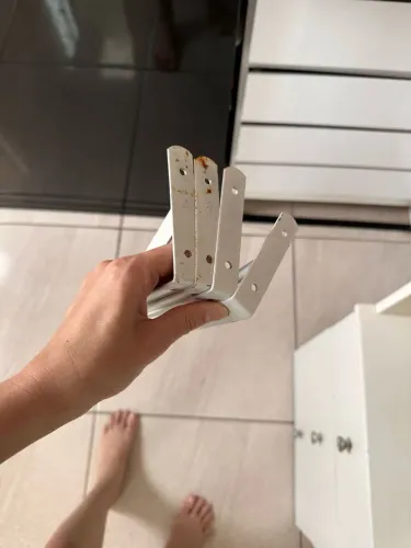 Suportes para prateleiras de ferro 17 cm "mão francesa"