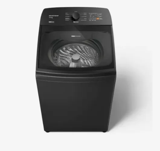 Máquina de Lavar Cinza Platinum Brastemp 14kg com Smart Sensor e Função Reduzir Tempo - BW