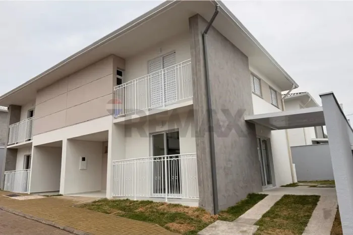 Casa nova para locação no Villa Flora Lótus com 3 dormitórios, suíte com closet e lazer co